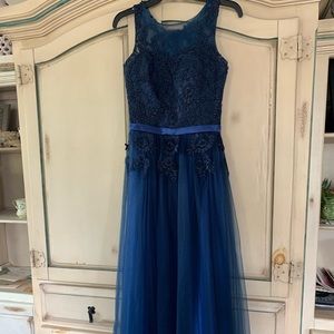 Formal blue dress